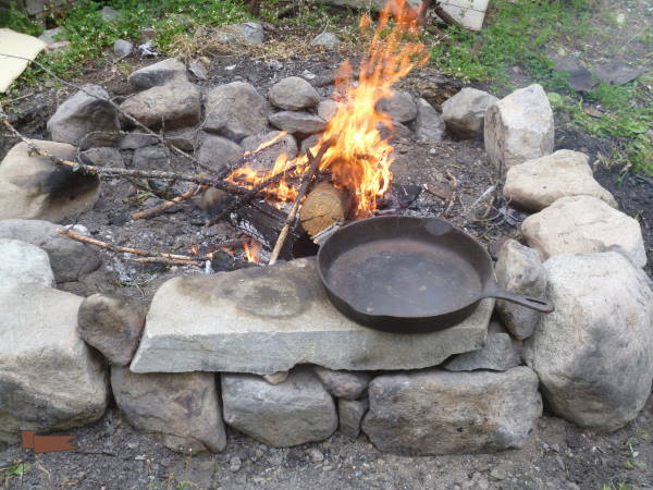 Cooking over an open fire doesn't have to be primitive